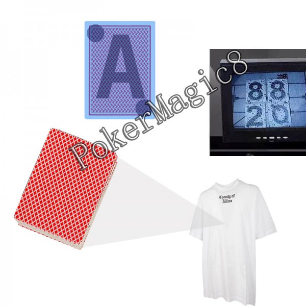 Clothes Zipper poker Scanner cheating cards scanning camera