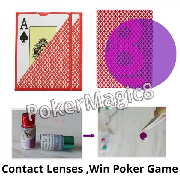Perpsective card Texas Hold'Em for Infrared contact lens marked card cheat in poker