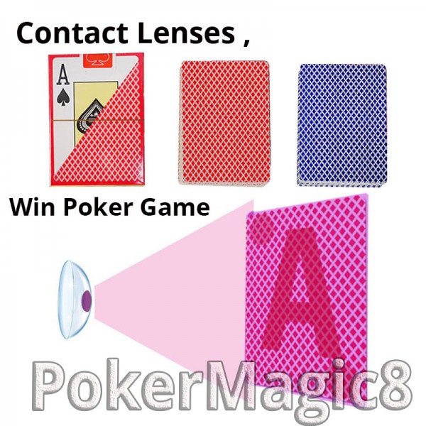 Perpsective card Texas Hold'Em for Infrared contact lens marked card cheat in poker