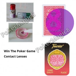 Fournier 2818 Plastic Playing Cards Poker Cheating Magic Poker contact lenses