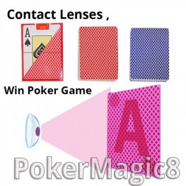 Perpsective Poker for UV contact lenses cheat in Texas Hold'Em Plastic Marked cheat Cards Bacca