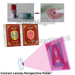 Marked card contact lenses Mastery cheat poker playing cards magic card