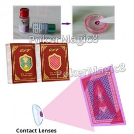 poker cheat UV contact lenses GYT playing cards marked card magic poker tricks
