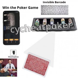 poker chip box Scanner cheating cards poker set  Hidden Camera To Scan Marked Cards